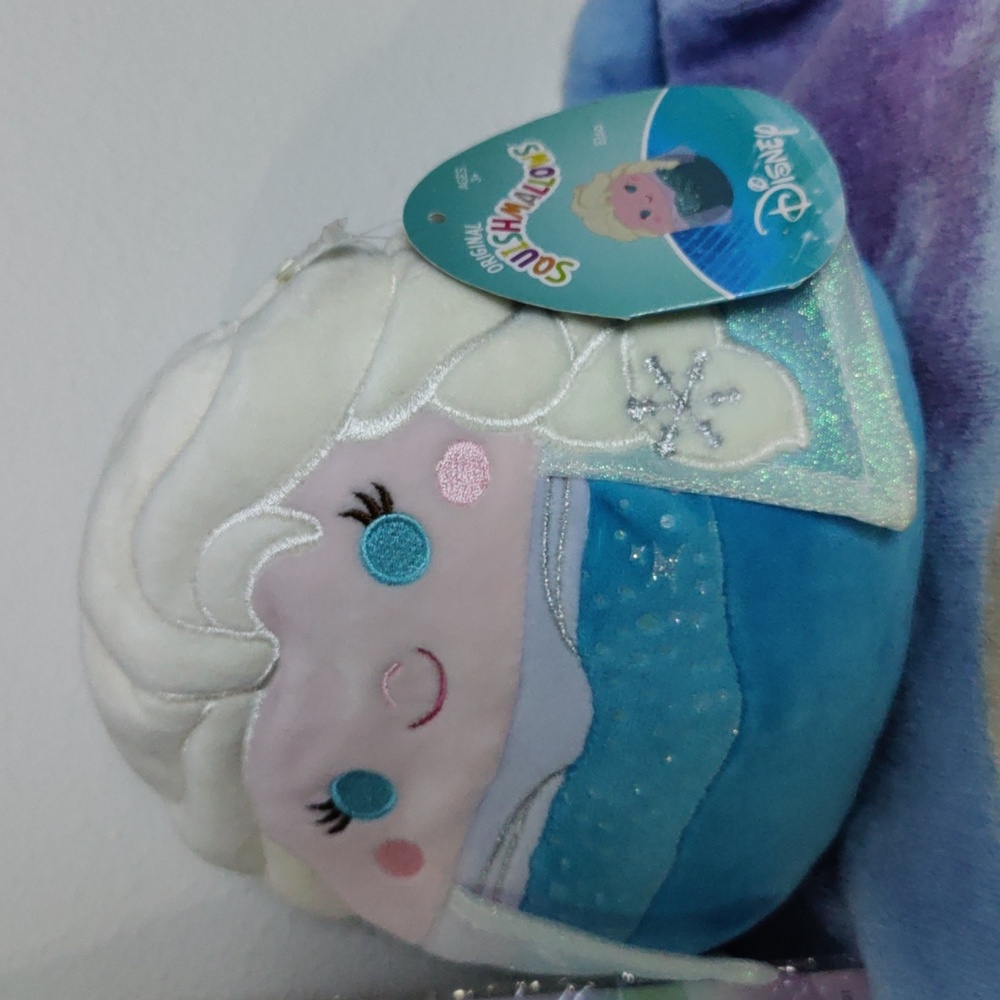 Disney Frozen Blanket With ELSA Squishmallow And Frozen Stickers